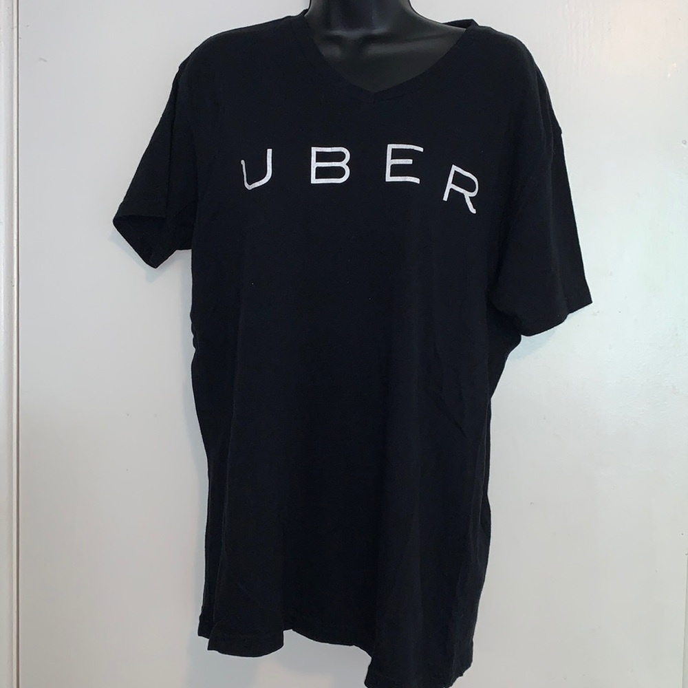 UBER Black T-Shirt Size Large EUC